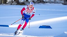 Joná� Mare�ek b�í sprint v Anterselv�.