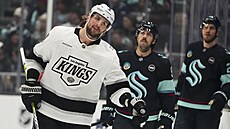 Adrian Kempe po vst�elení vít�zné branky do sít� Seattlu.