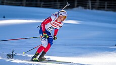 Vítzslav Hornig ve sjezdu pi sprintu v Anterselv.