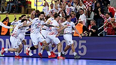 Chorvat�tí házenká�i se radují z postupu do semifinále mistrovství sv�ta.