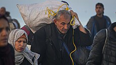 Vysídlení Palestinci se vracejí na sever Pásma Gazy. (27. ledna 2025)
