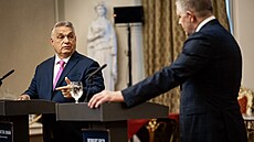 Slovenský premiér Robert Fico p�ijal ma�arského premiéra Viktora Orbána. (21....
