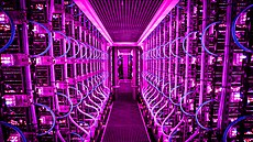 V továrn na asy pohánjí hluné modulární jednotky zvané fotobioreaktory....