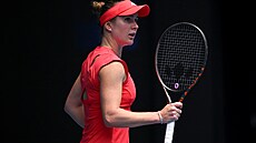 Ukrajinka Elina Svitolinová v osmifinálovém zápase Australian Open.