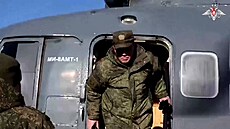 Ná�elník generálního �tábu ruské armády nav�tívil vojáky u Pokrovsku