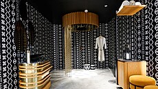 Koupelna uvnit� zá�itkového centra spole�nosti Kohler v Bombaji (17. �íjna 2024)