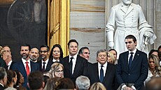 Elon Musk na inauguraci nového amerického prezidenta Donalda Trumpa. (20. ledna...
