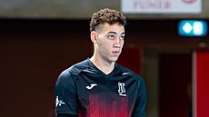 Alejandro González z �eských Bud�jovic se chystá na zápas.