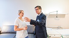Ředitel hradecké fakultní nemocnice Aleš Herman při otevření nadstandardních...
