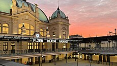 Hlavní nádraí v Plzni. (14. ledna 2025)