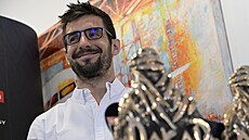 Martin Macík na tiskové konferenci po návratu z Rallye Dakar 2025.