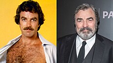 Tom Selleck v 70. letech a v roce 2024