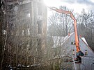 V Liberci za�ala demolice posledn� budovy n�kdej�� textilky Textilana. (31....