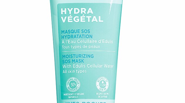 Hydra V�g�tal, cena 499 K�. Kl��ovou slo�kou je bun��n� voda z kosmatcovn�ku. Maska je obohacen� o molekuly aktivuj�c� hydrataci, o miner�ly, aminokyseliny, peptidy a cukry. Ple� je hydratovan�, sv�� a z��iv�.