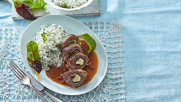 Peený hovzí závitek