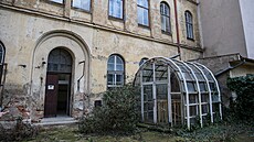 Nefunk�ní budova bývalé �koly na adrese Jánská 22 v Brn�, kterou vlastnilo...