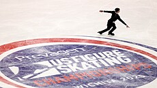 Maxim Naumov na americkém �ampionátu v krasobruslení.