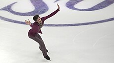 Filip ��erba v krátkém programu na mistrovství Evropy v Tallinnu.