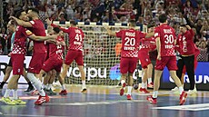 Házenká�i Chorvatska slaví postup do finále.