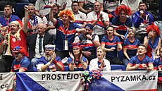 Čeští fanoušci během kvalifikace Davis Cupu s Koreou v Ostravě
