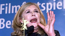 Marianne Faithullová na tiskové konferenci k filmu Intimita. Film byl...