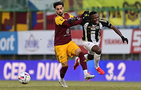 Momentka z utkání �eské Bud�jovice - Dukla Praha