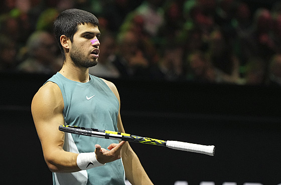 Carlos Alcaraz ve finále rotterdamského turnaje