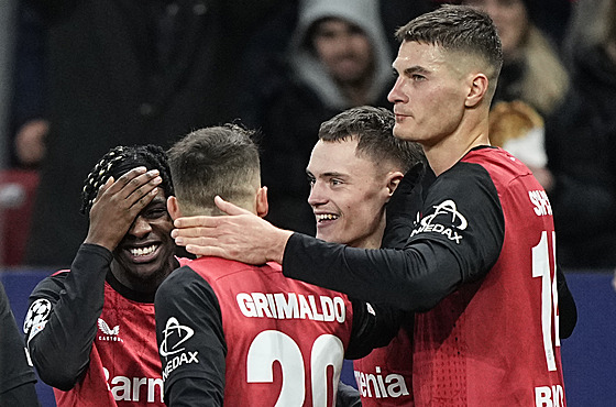 Patrik Schick se raduje z gólu proti Hoffenheimu.