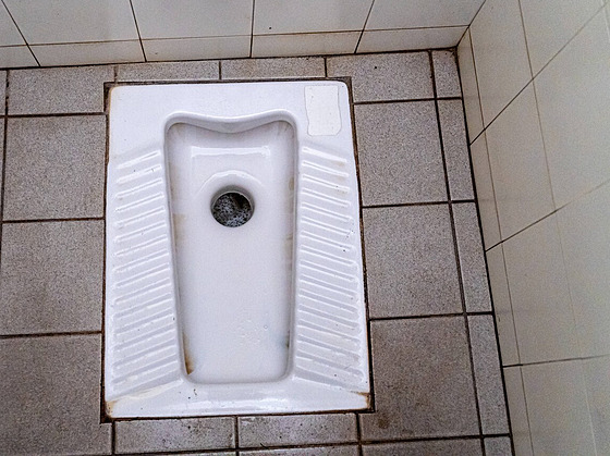 �Turecký� záchod, který hojn� vyu�ívají i v Itálii, nyní zavádí ve v�t�í mí�e v...