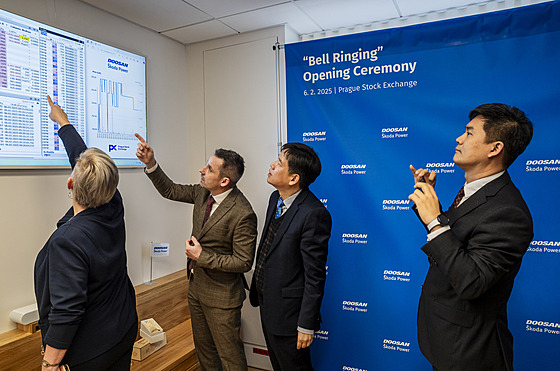 Uvedení spole�nosti �koda Doosan Power na burzu. (6. února 2025)