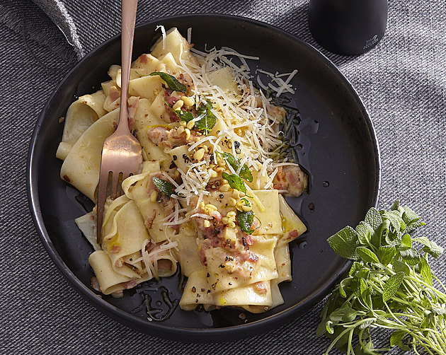 Vylepšené těstoviny Carbonara