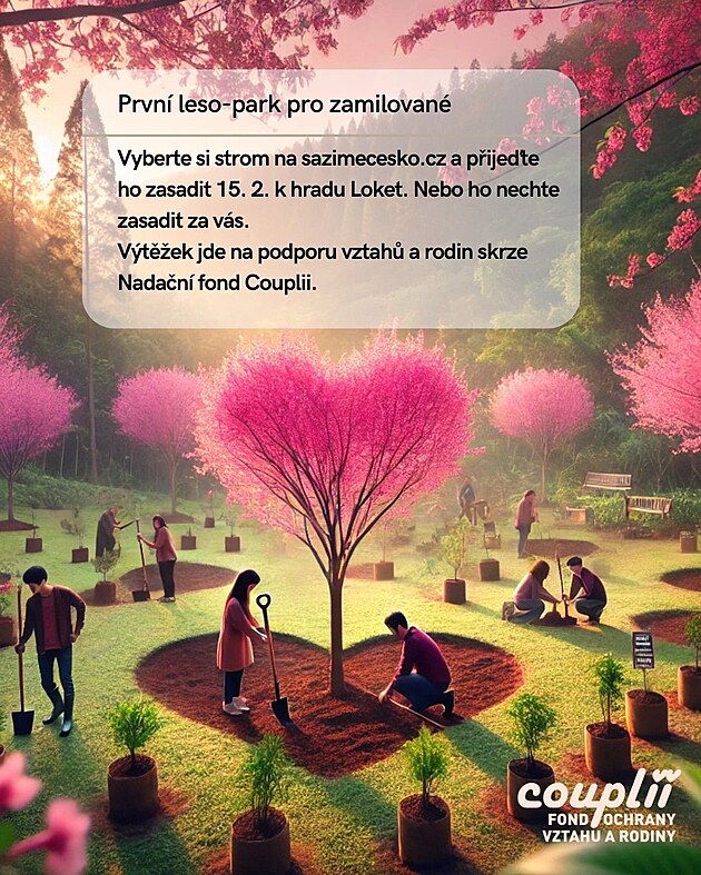 Zaijte Valentn jinak: darujte msto kvtiny strom a bute soust prvnho...