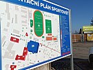 Pl�n sportovi�� v Chot�bo�i po dostavb� are�lu dozn� podstatn�ch zm�n.