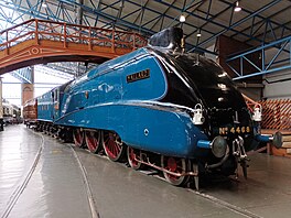 Lokomotiva LNER Class A4 4468 Mallard � nejrychlej�í parní lokomotiva na sv�t�...
