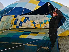 Sout� horkovzdu�ných balón� Pohár Jaroslava Ha�ka v Kej�lici. (1. února 2025)