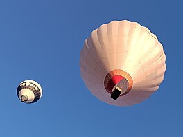 Sout horkovzduných balón Pohár Jaroslava Haka v Kejlici. (1. února 2025)
