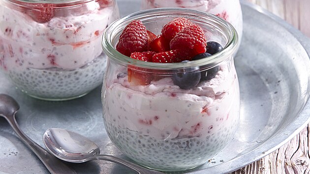 Chia pudink s ovocem