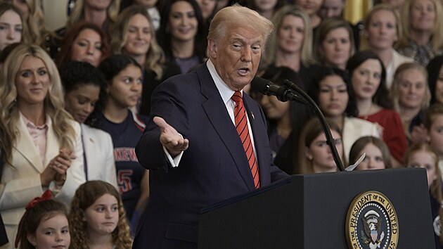 Donald Trump na tiskové konferenci (5. února 2025)