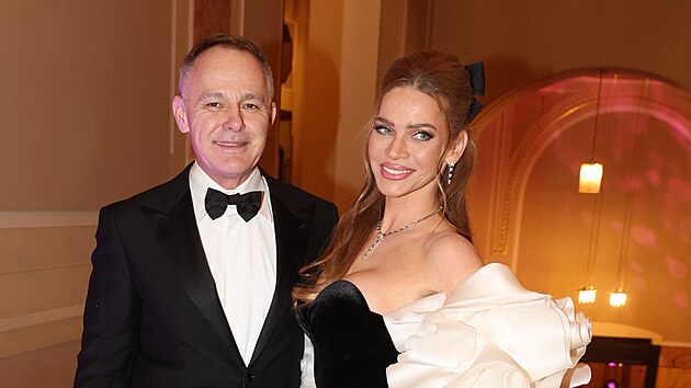 Daniel Volopich a Andrea Vere�ov� na �esko-Slovensk�m plese v Obecn�m dom� (1. �nora 2025)