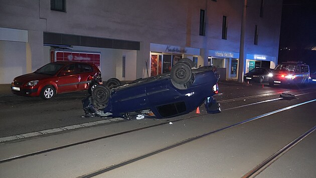 Nehoda mladistv�ho �idi�e v Olomouci. (8. �nora 2025)