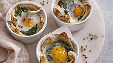 Toastov� tartaletky se �pen�tem a vejcem