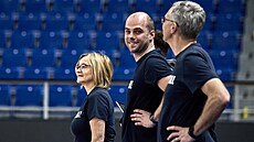 Trénink reprezentace basketbalistek ped kvalifikaními zápas EuroBasketu 2025...