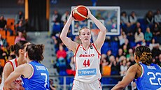 Julia Reisingerová hledá prostor pro kombinaci v zápase s Itálií.