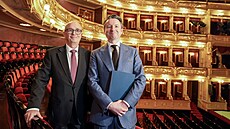 Martin Glaser (vpravo) bude ředitelem Národního divadla. (3. února 2025)