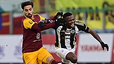 Momentka z utkání eské Budjovice - Dukla Praha