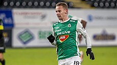 Jablonecký útoník Jan Chramosta v utkání proti Bohemians