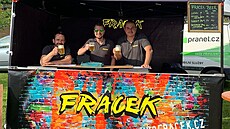 Stánek pivovaru je i oblíbeným místem pro fotku.