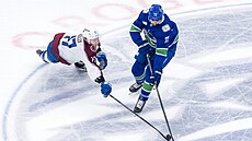 �eský úto�ník Filip Chytil v akci proti Coloradu.