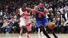 Jalen Brunson se sna�í prosadit v utkání s Torontem.