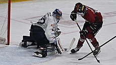 Marek Daní�ek se sna�í prosadit v utkání proti Plzni.